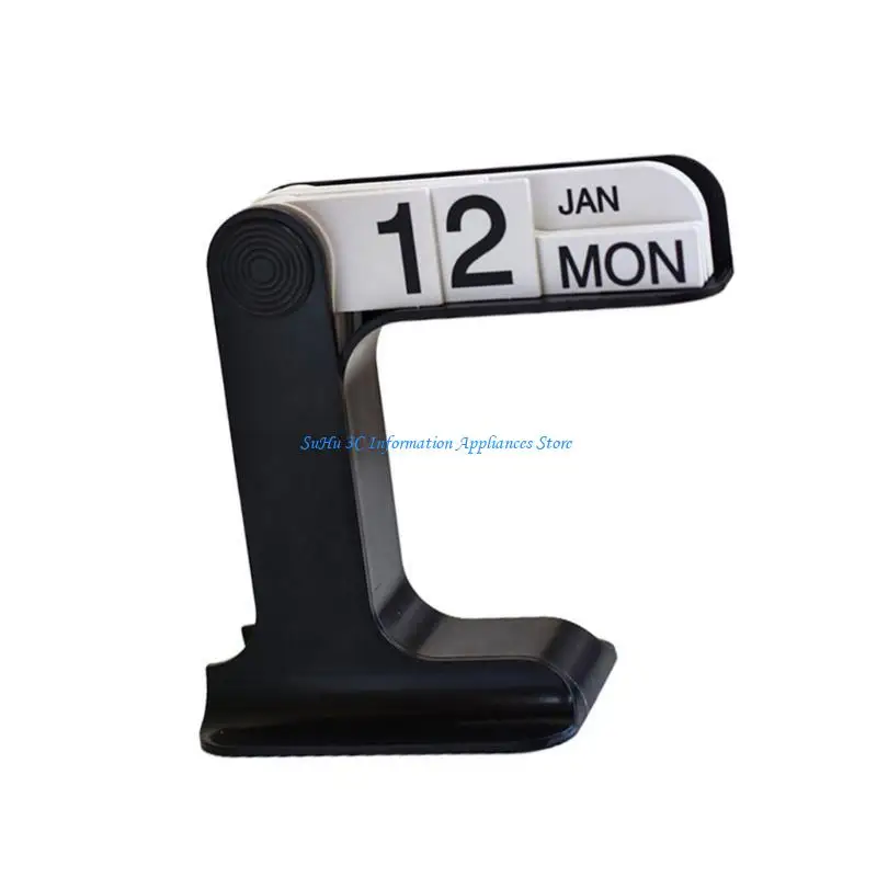 

J0MB Decorative Flipping Calendar Desk Monthly Calendar Planner Desktop Permanent Calendar for Office Desk Living Room