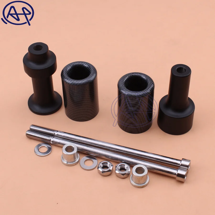 

Для Kawasaki Z1000 03-06 мотоцикл без выреза, слайдер рамы Delrin, противоударная рама, защита от падения, детали, колпачки, черный/углеродное волокно