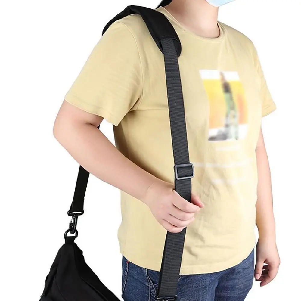 New Fashion Handbag Handle Adjustable Bag Strap Nylon Black Shoulder Bag Strap DIY Bag Belt for Crossbody Shoulder Bag
