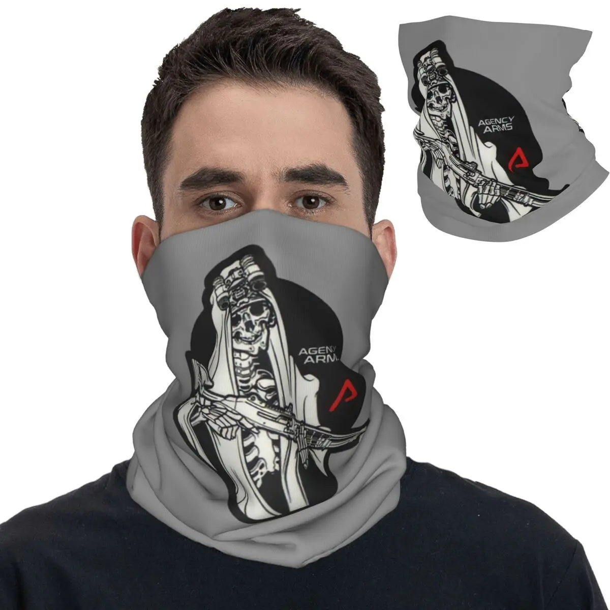 Forward Observations Group Bandana Neck Gaiter Printed AGENCY ARMS Balaclavas Wrap Scarf Warm Headband Unisex Adult Winter