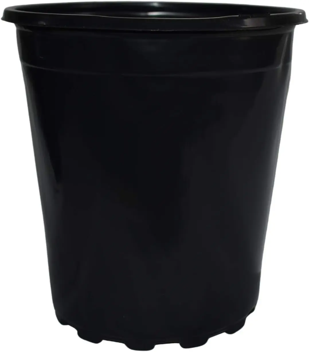 

1.5 Gallon Black Plastic Nursery Pot (Trade 2 Gallon Size) (25)