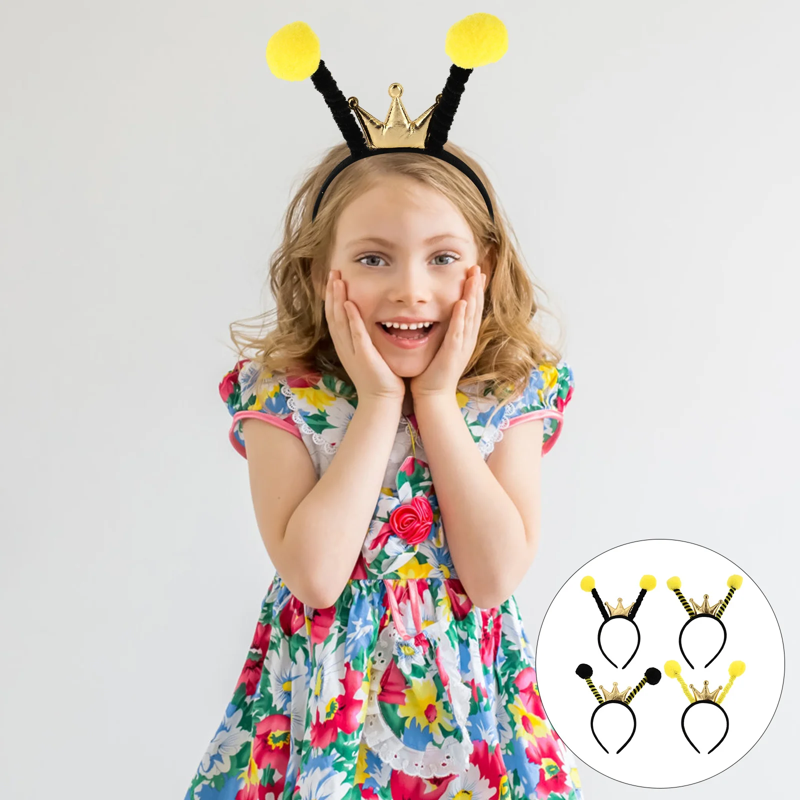 

4pcs Insect Hair Hoops Sponge Material Creative Costume Headdress For Festival Party Carnival Decoration Hair