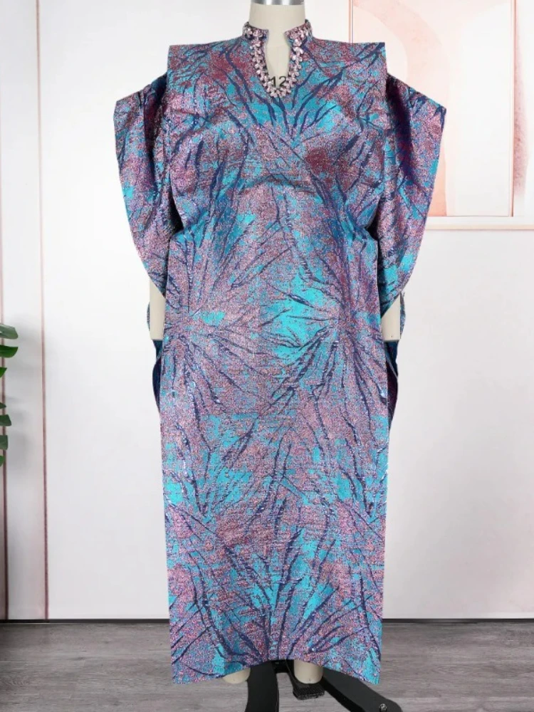 عبايات للنساء دبي فساتين راقية إسلامية أفريقية بروكيد بوبو رداء جلابة فام قفطان مغربي فساتين الحفلات المسائية #1