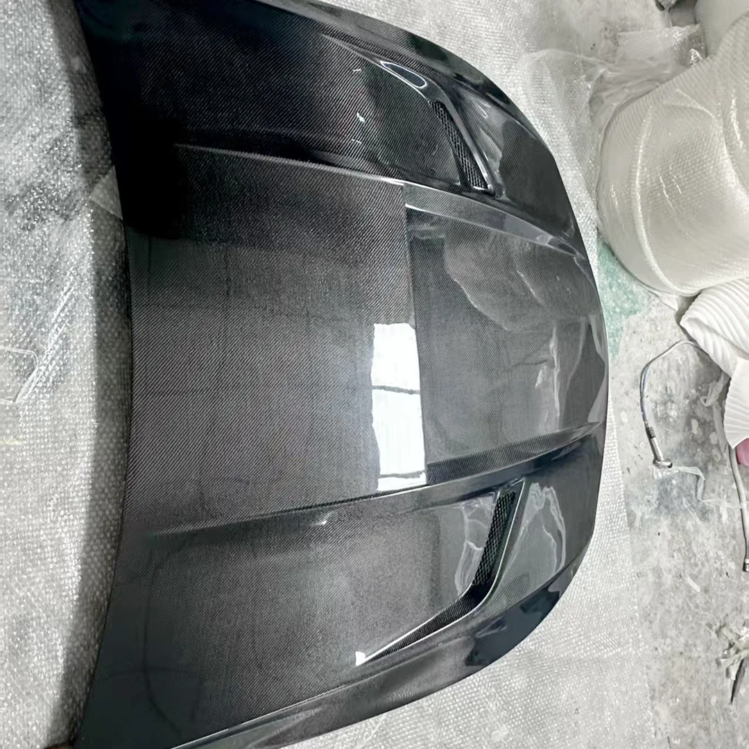 غطاء محرك السيارة من ألياف الكربون W213 E63S E63 لسيارة Mercedes E-Class W213 2016-2024 #4