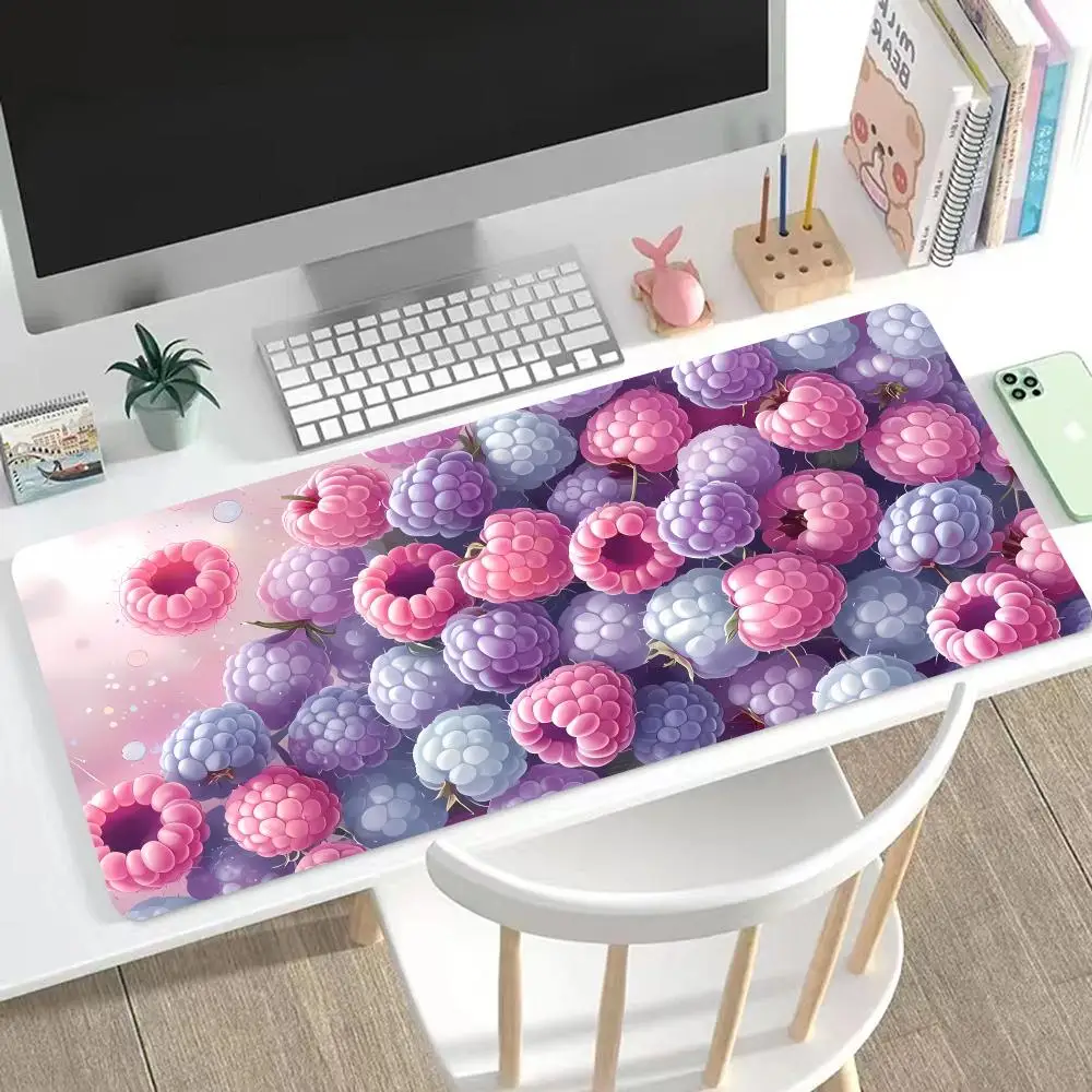

Cartoon Colorful Berries Mouse Pad Cute HD Mousepad Pad Extended Gaming Keyboard LargeMousepad 90x40cm XXL Gamer Mousepad