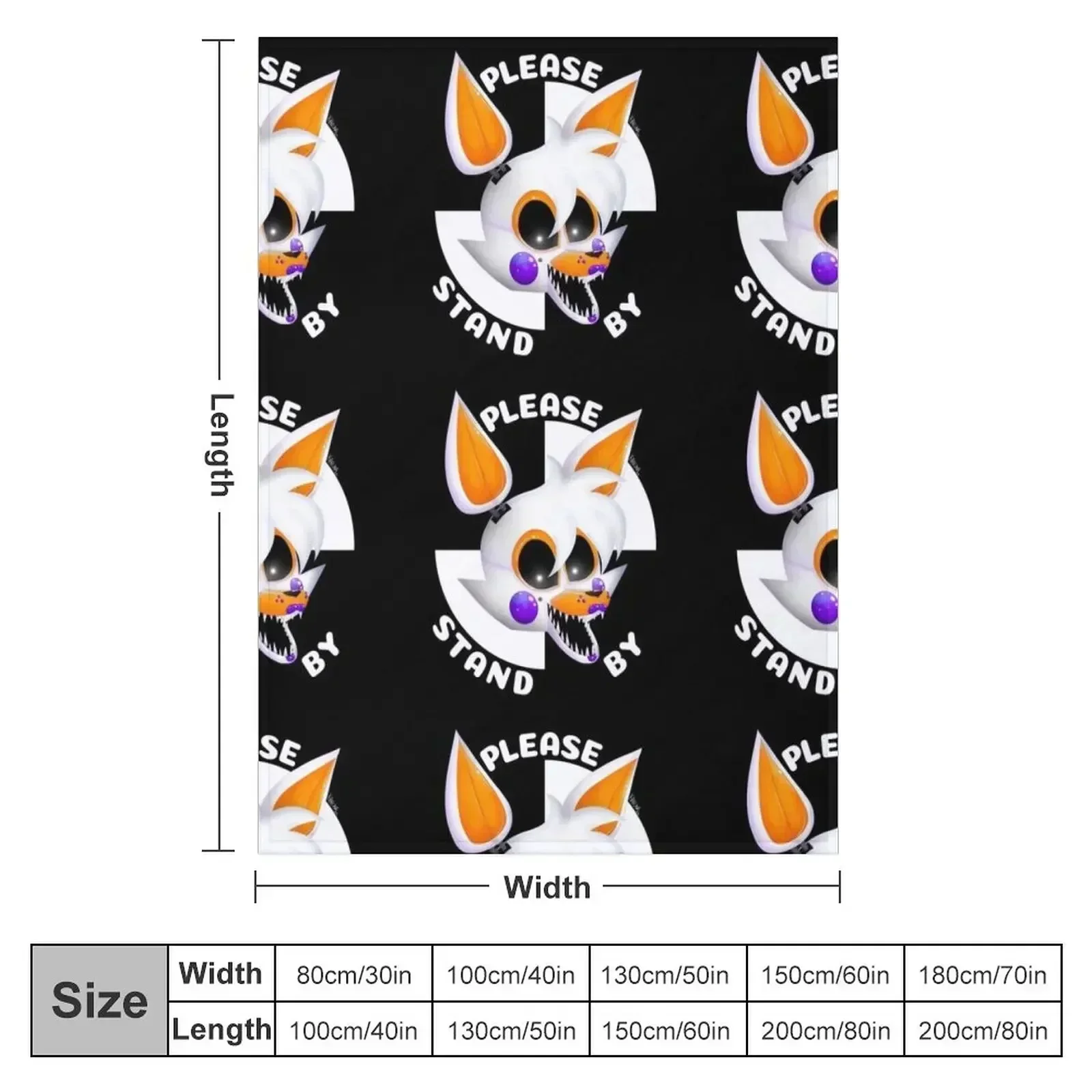 Lolbit please stand by Throw Blanket Blankets For Bed valentine gift ideas Thins Blankets For Sofas anime for sofa Blankets