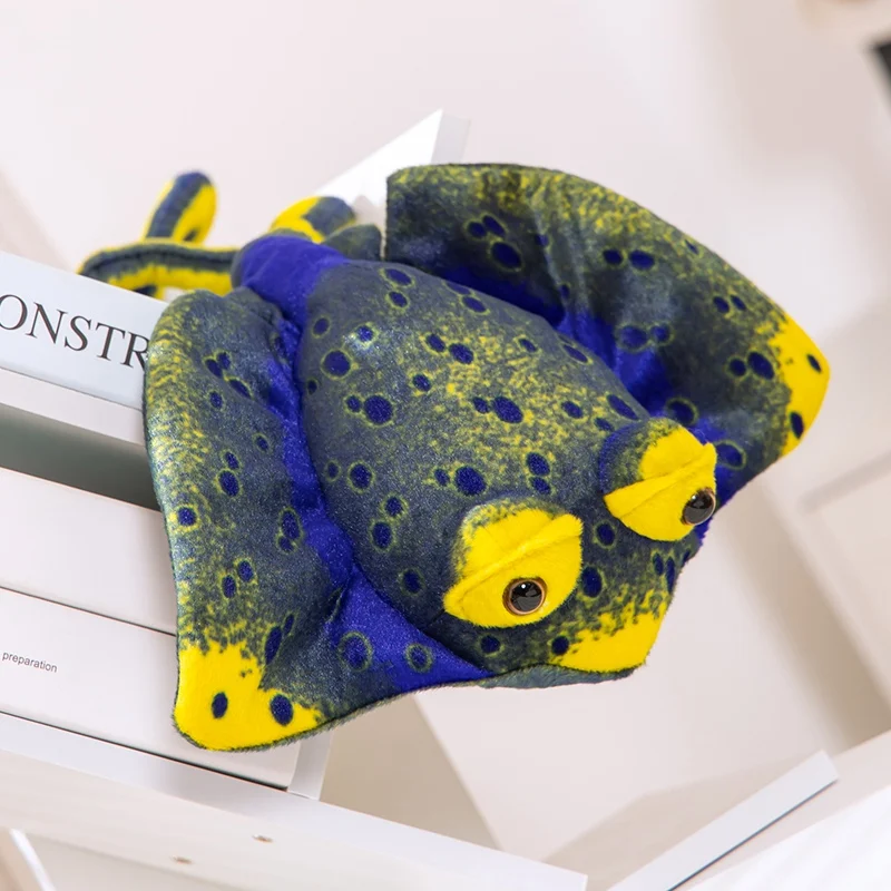 35CM Simulation Manta Rays Plush Toy Soft Stuffed Animals Funny Flying Rays Marine Themed Events Souvenir Cute Home Decoration
