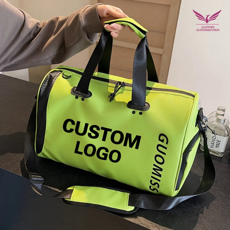 Waterproof Fitness Training Bag Custom logo Large Capacity Travel bag personality customization Outdoor sport Yogabag Print Name