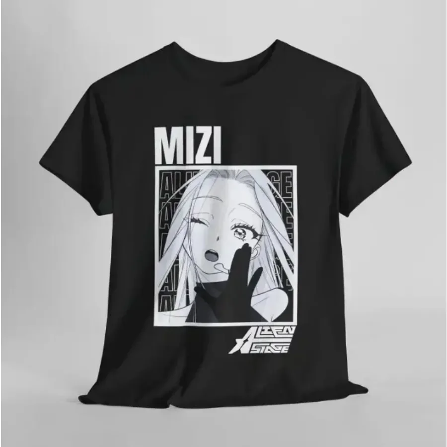 Anime Alien Stage Mizi Oversized T Shirt Women Men Vintage Streetwear Hip Hop Short Sleeve Tee Shirt Homme Harajuku Tops