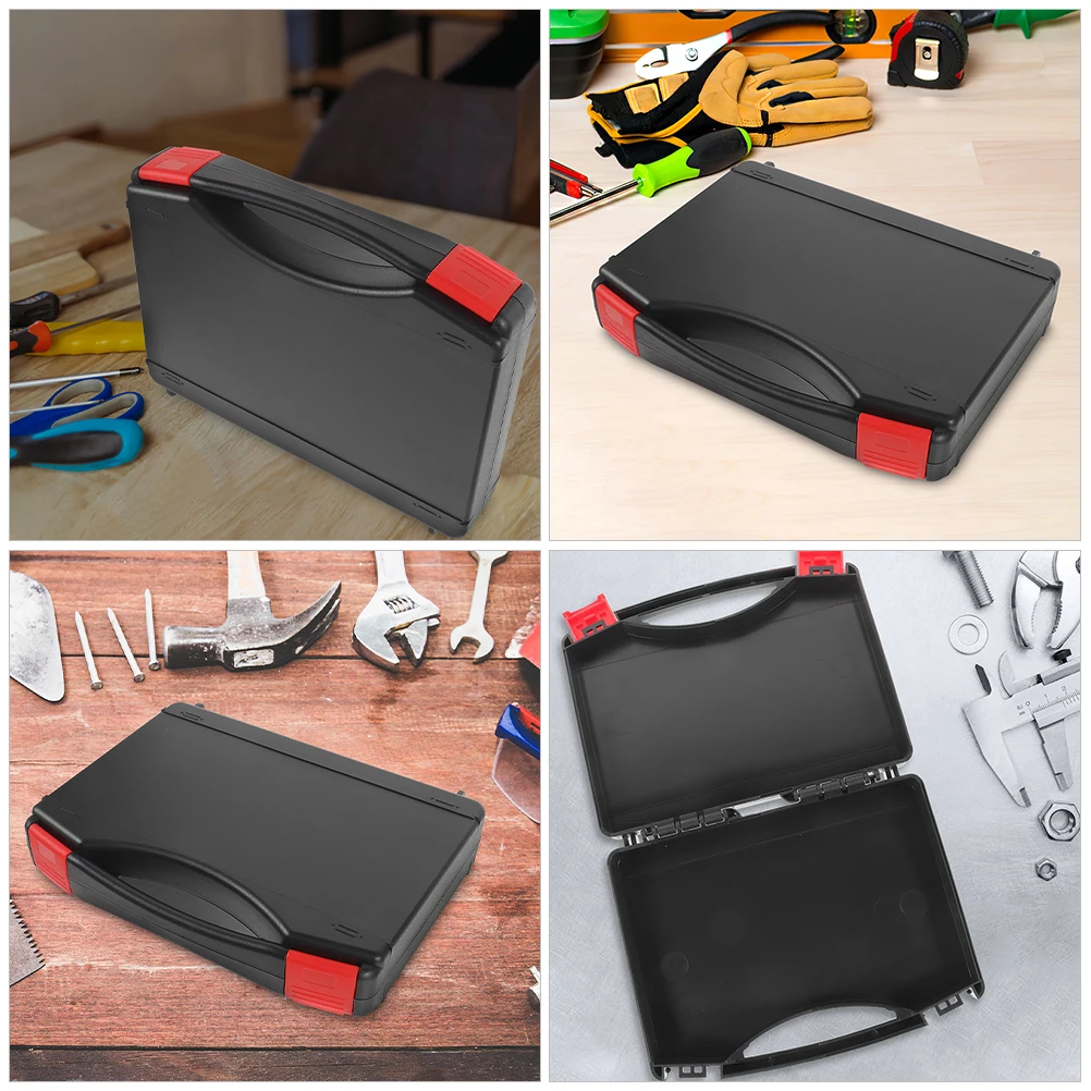 

s Multifunctional Duty Tool Storage Box Plastic Case Portable Storage Tool Cases Container Black Color Tools ganizer
