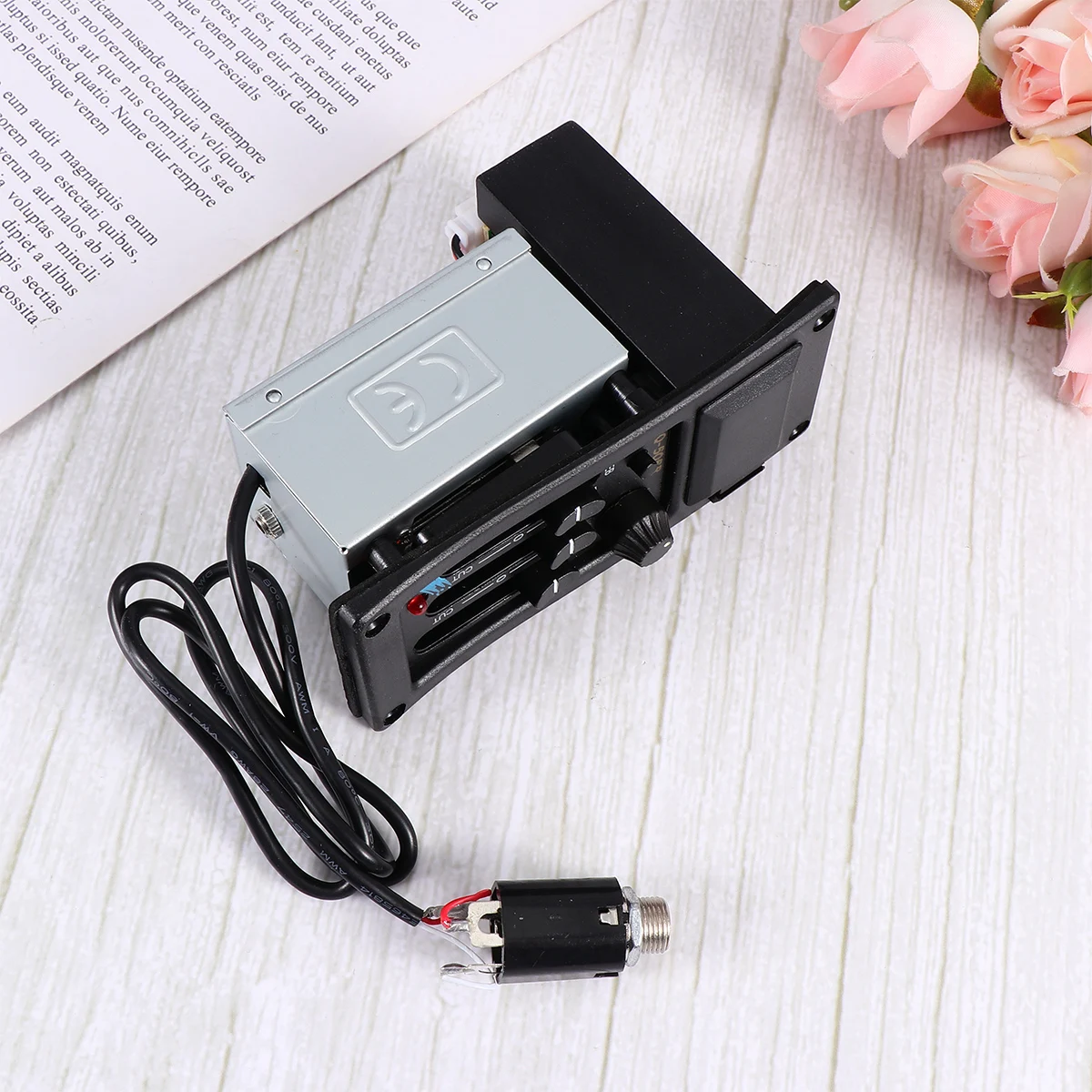 

Pickup Guitar Acoustic Tuner Sound Pickups EQ Equalizer Guitarra Piezo Preamp Wireless