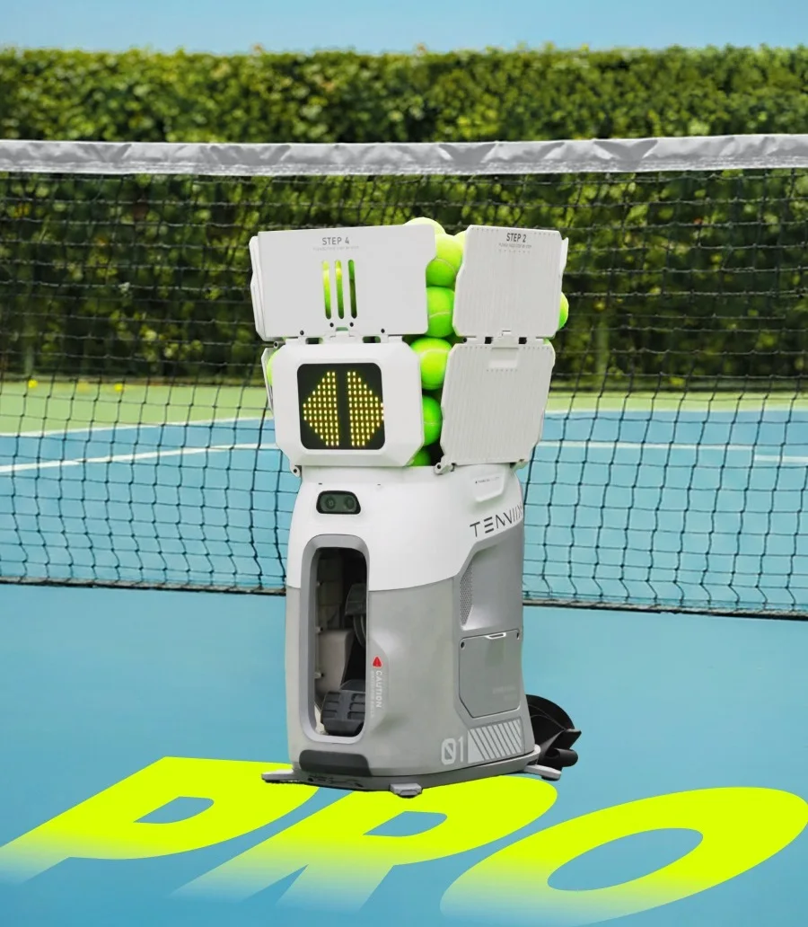 Hot Tenniix Tennis Ball Machine AI Coach Voice-Control Robot Training Portable Tennis Ball Launch Training Shooting Machine view 2