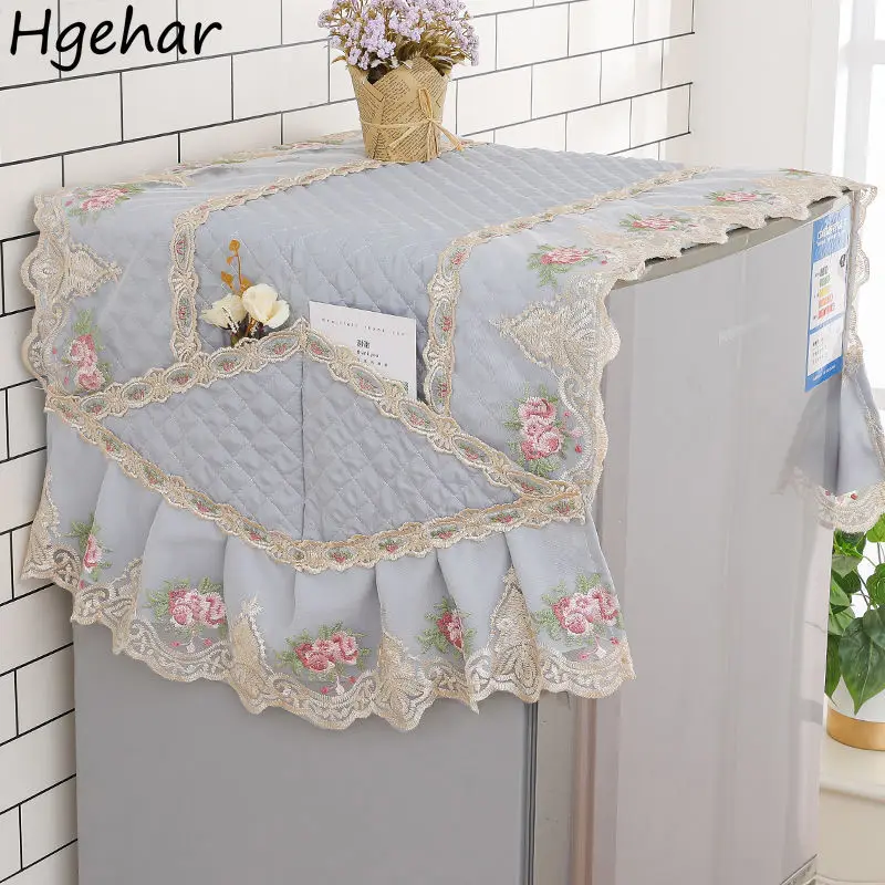 

Кружевные карманы, универсальные чехлы, защита от пыли для холодильника, стиральной машины, микроволновой печи, украшение шкафа