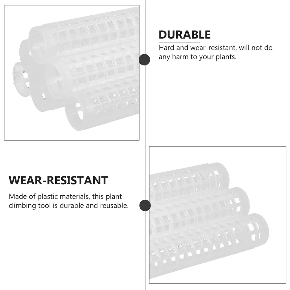 

5pcs Plastic Moss Pole For Plants Monstera Indoor Climbing Support Vine Column Potted Vines Garden Trellis Plant Rack Outdoor