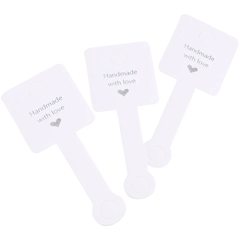 500 PCS Handmade With Love Mini Gift Paper Tags Gift Labels White Kindness For Gift Wrap, Wedding