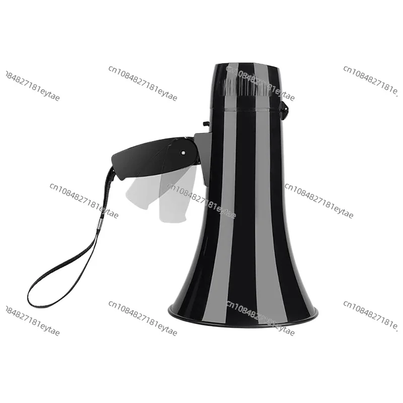 35 Watt Power Portable Megaphone Speaker PA Bullhorn with Detachable Handheld Microphone, Built-In Siren (Black)