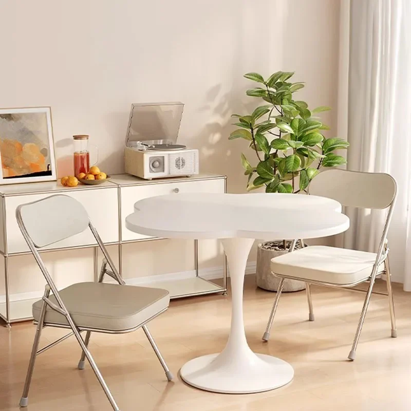 Restaurant Coffee Dining Table Side Small Mini Portable Office Writing Dining Table Poker Living Room Furniture