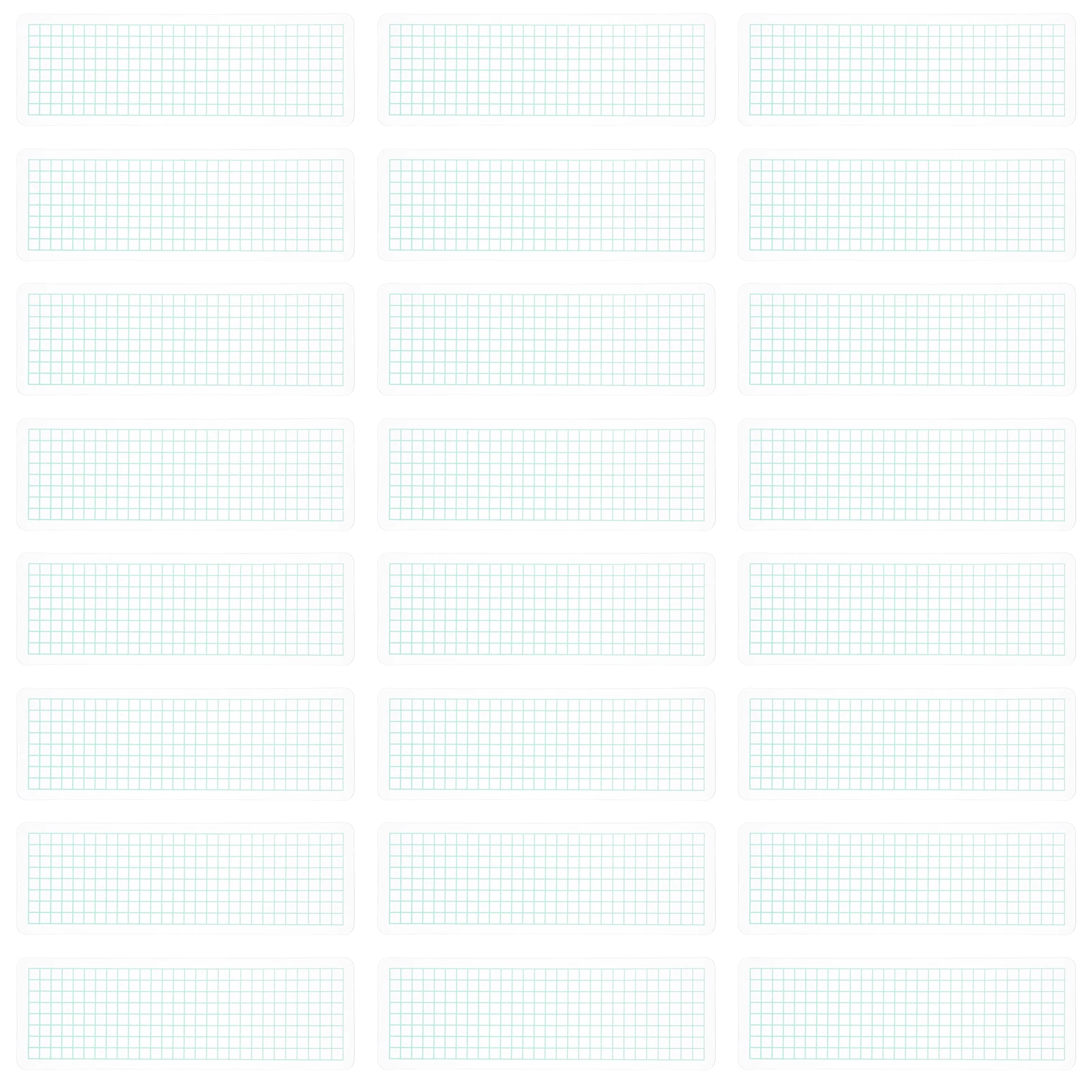 

100Pcs Lightweight Tape Holders Plaid Pattern Boards with Grid Layout Portable Design for on-The-Go Creativity Tape Dispensing