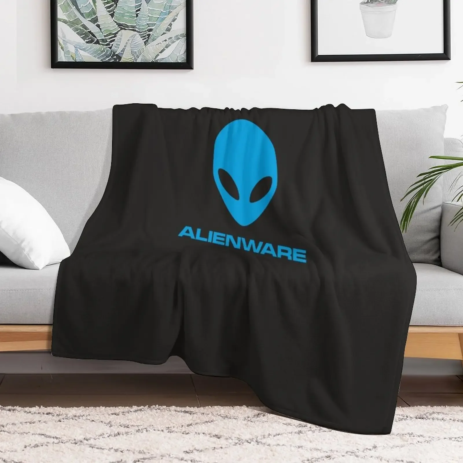 BEST SELLER - Alienware Merchandise Essential T-Shirt Throw Blanket Soft Plush Plaid Warm Blankets