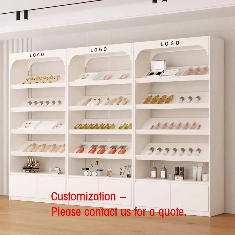 custom.Cosmetic Display Cabinet, Multi-Tier Retail Shelves Beauty Salon  Skincare Shops