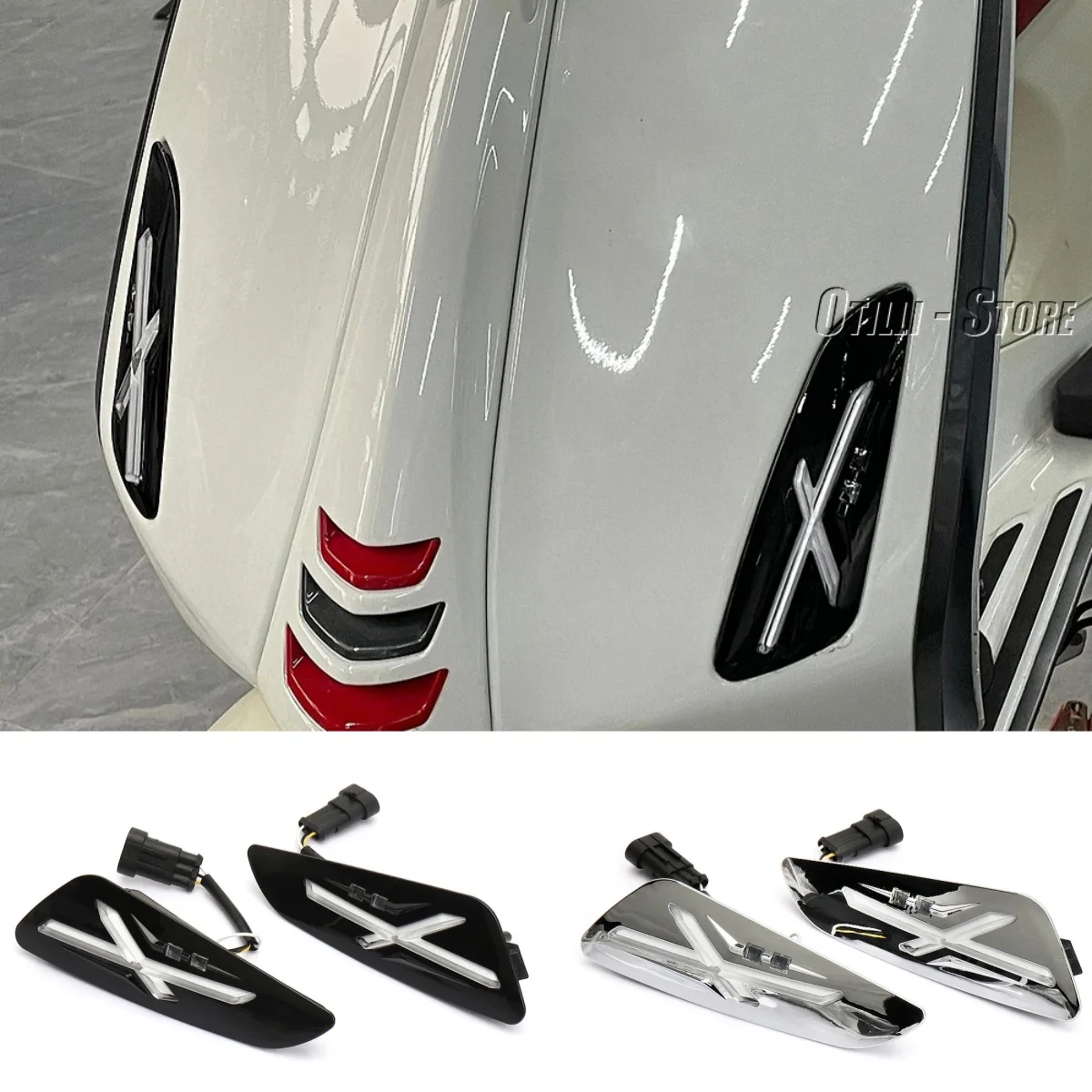 

Светодиодный указатель поворота для мотоцикла, задний фонарь, передний индикатор, мигалки, задние фонари, дальний фонарь для Vespa Primavera Sprint 150 125