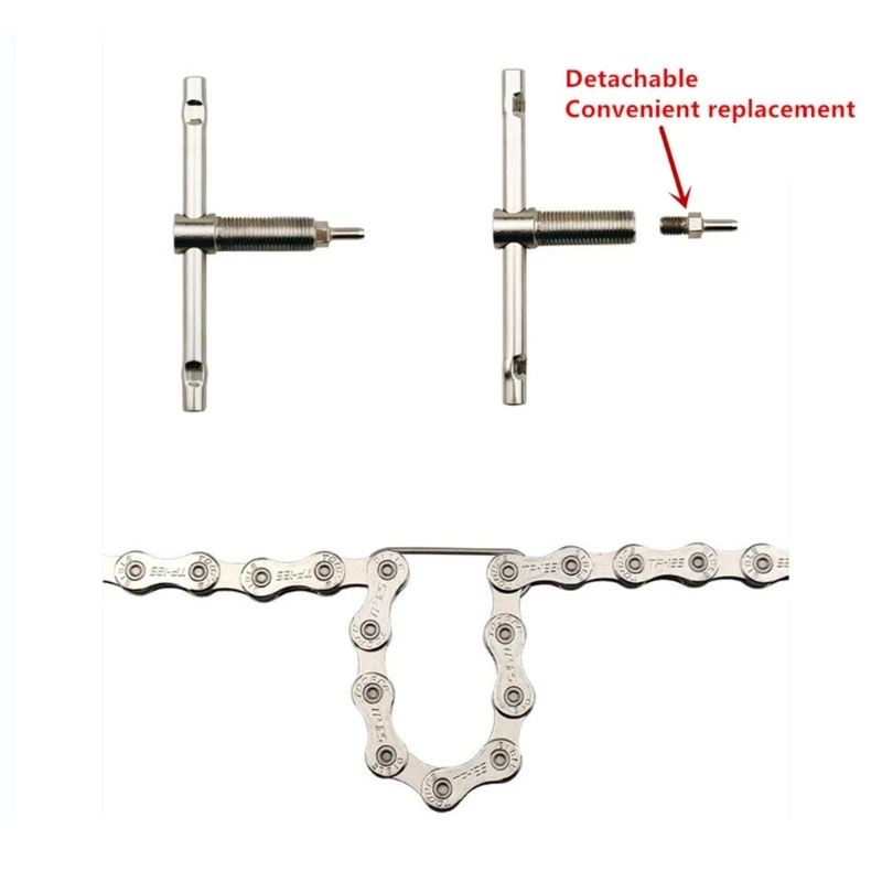 Bike Chain Breaker Cutter Bicycles Chain Removal Installation Tools for 6/7/8/9/10/11/12 Speed Chains Easy to Use