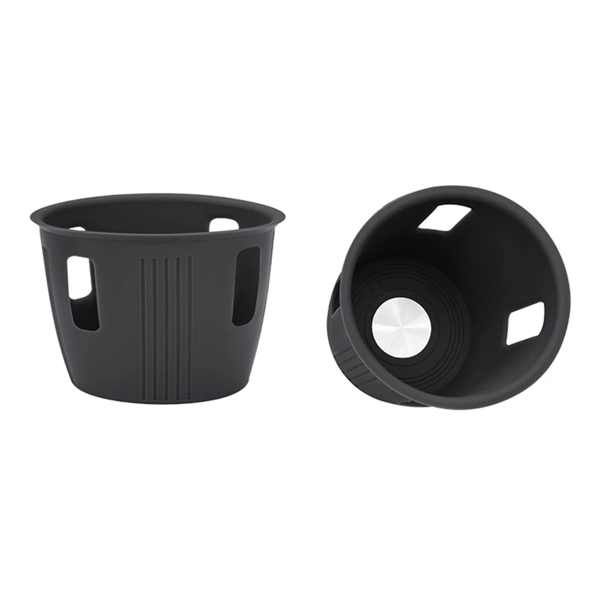 

Car Rear Water Cup Silicone Pad for Leading Ideal LiXiang L7 2022 2023 Interior Modification Accessories(Black)