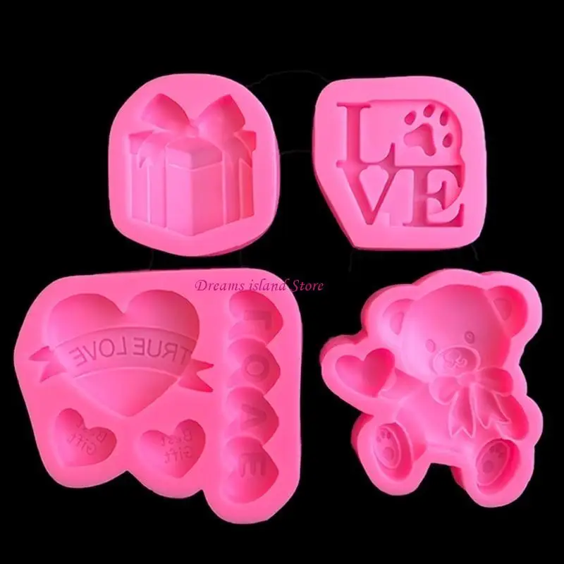 Valentine's Day Baking Mold Silicone Cake Decorating Tools Fondant Mould HX6C