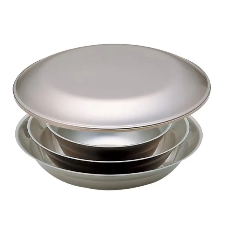 

Outdoor Camping Portable Cutlery Bowl and Plates Suit Stainless Steel