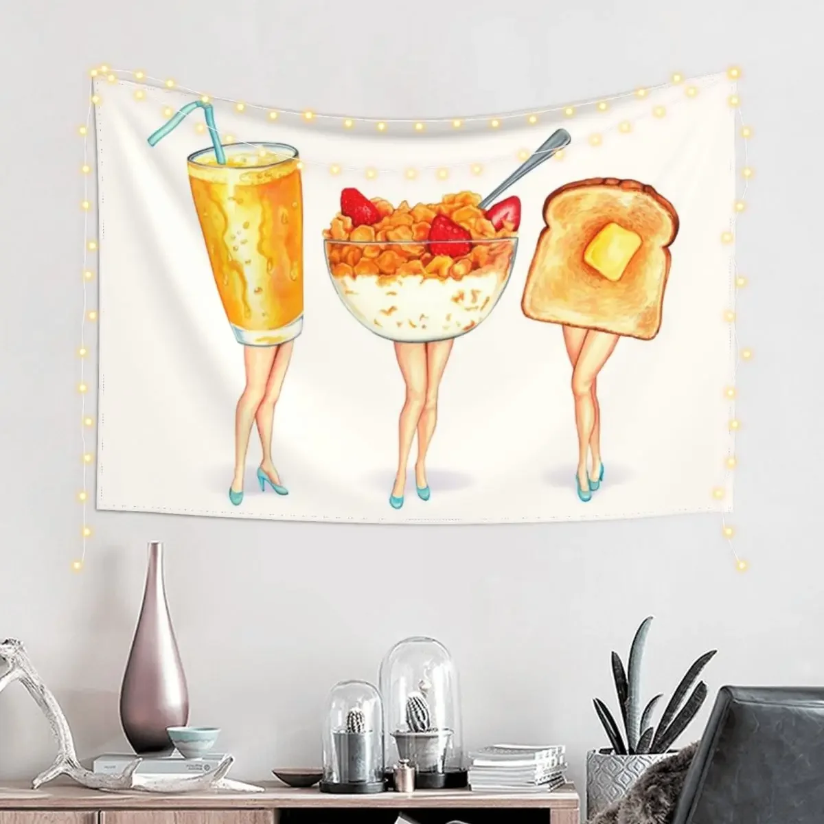 Breakfast Pin-Ups Tapestry Decorations For Room Anime Decor Decoration Aesthetic Home Decorations Tapestry