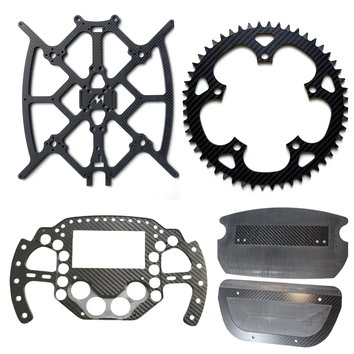 T700 Carbon Fiber Panel Plate Sheet CNC Cutting Processing for FPV Frame Drone Parts Robot Accessary T300 Custom Service