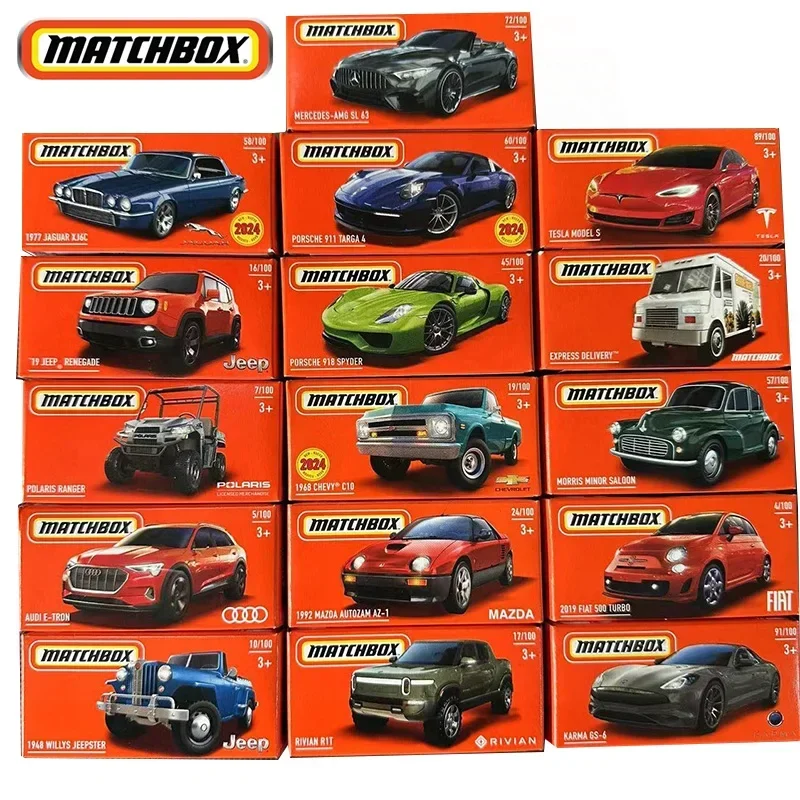 Orijinal oyuncaklar Matchbox araba 1/64 kutu dolu Metal döküm Mercedes Amg Porsche 911 Targa 4 Model doğum günü hediyesi koleksiyonu için