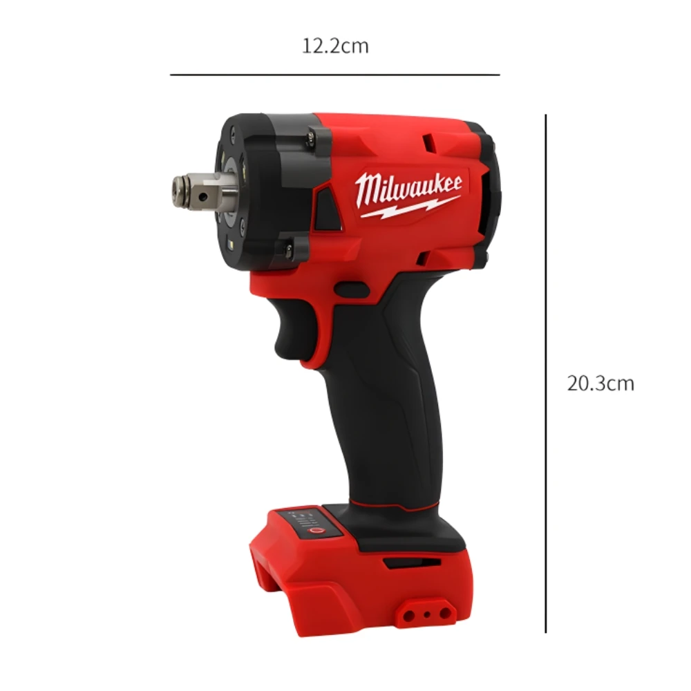 Milwaukee 300N.M Torque Brushless Cordless Electric Impact Wrench 1/2 inch M18 Battery Cordless Wrench Screwdriver Power Tools