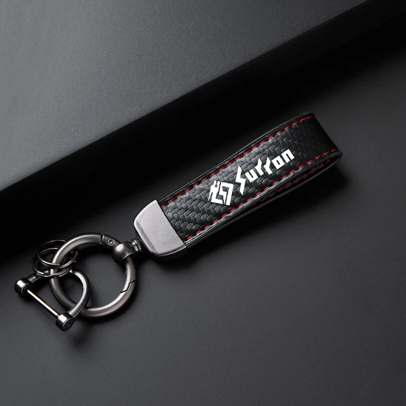 High-Grade Leather Motorcycle Keychain Holder Keyring  For Sur Ron Surron Light Bee X S Lightbee Electric Off-Road Bike image 3