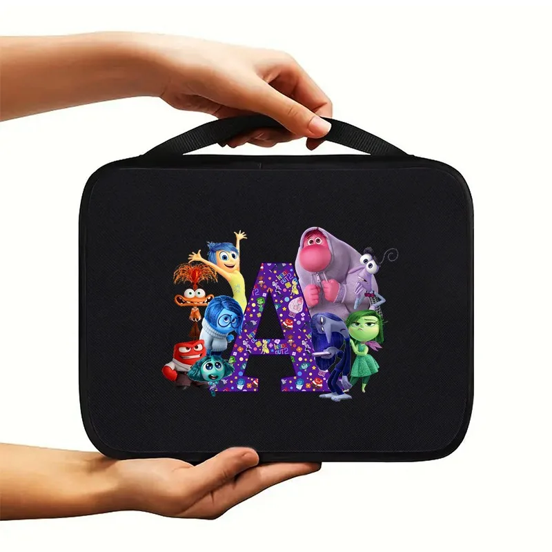 Disney Inside Out 2 Kids Anime Cute Lunch Bag Boy Cartoon Printed Bento Bags Girl Casual Handbag Children Accessories Tote Gifts