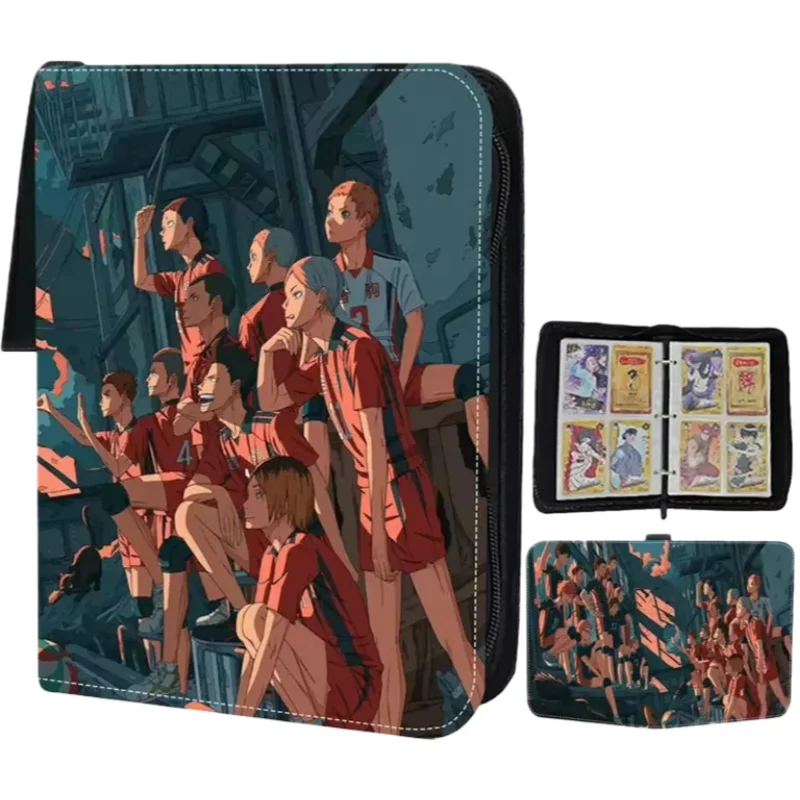 

Haikyuu!! New Game Card Book Collection Zipper Binder Anime Peripheral Fashion Business Card Holder Children’s Toy Birthday Gift