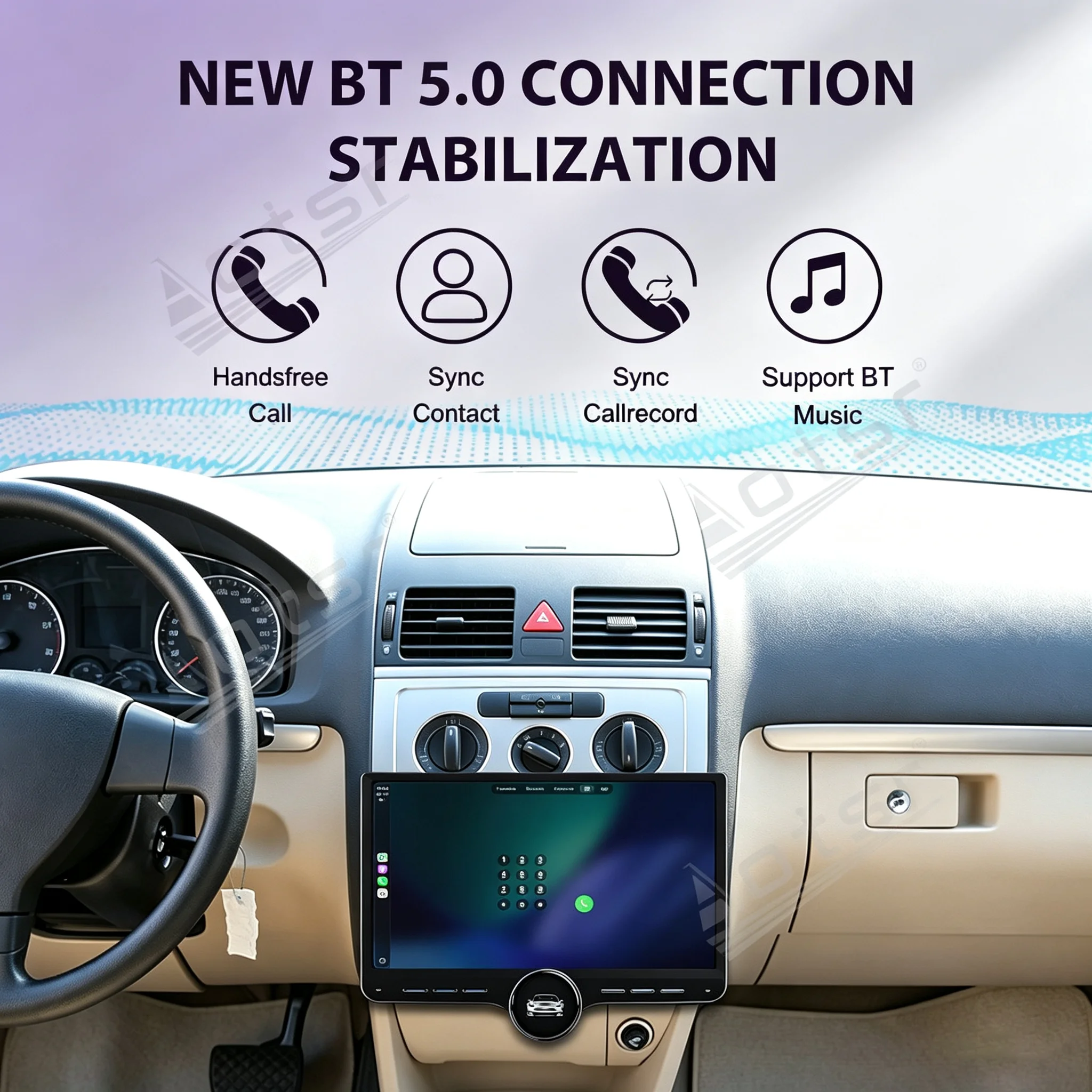 11.5 Inch Screen Android 15 Car Radio Multimedia Player For Volkswagen Touran 2004-2008 Navigation Wireless CarPlay Head Unit