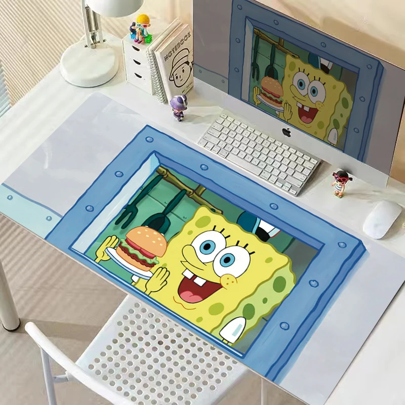

2026 Premium SpongeBob SquarePants Mouse Mat Sustainzed Patrick Star Cartoon Girl Desk Mat Office Computer Keyboard Mat TableMat