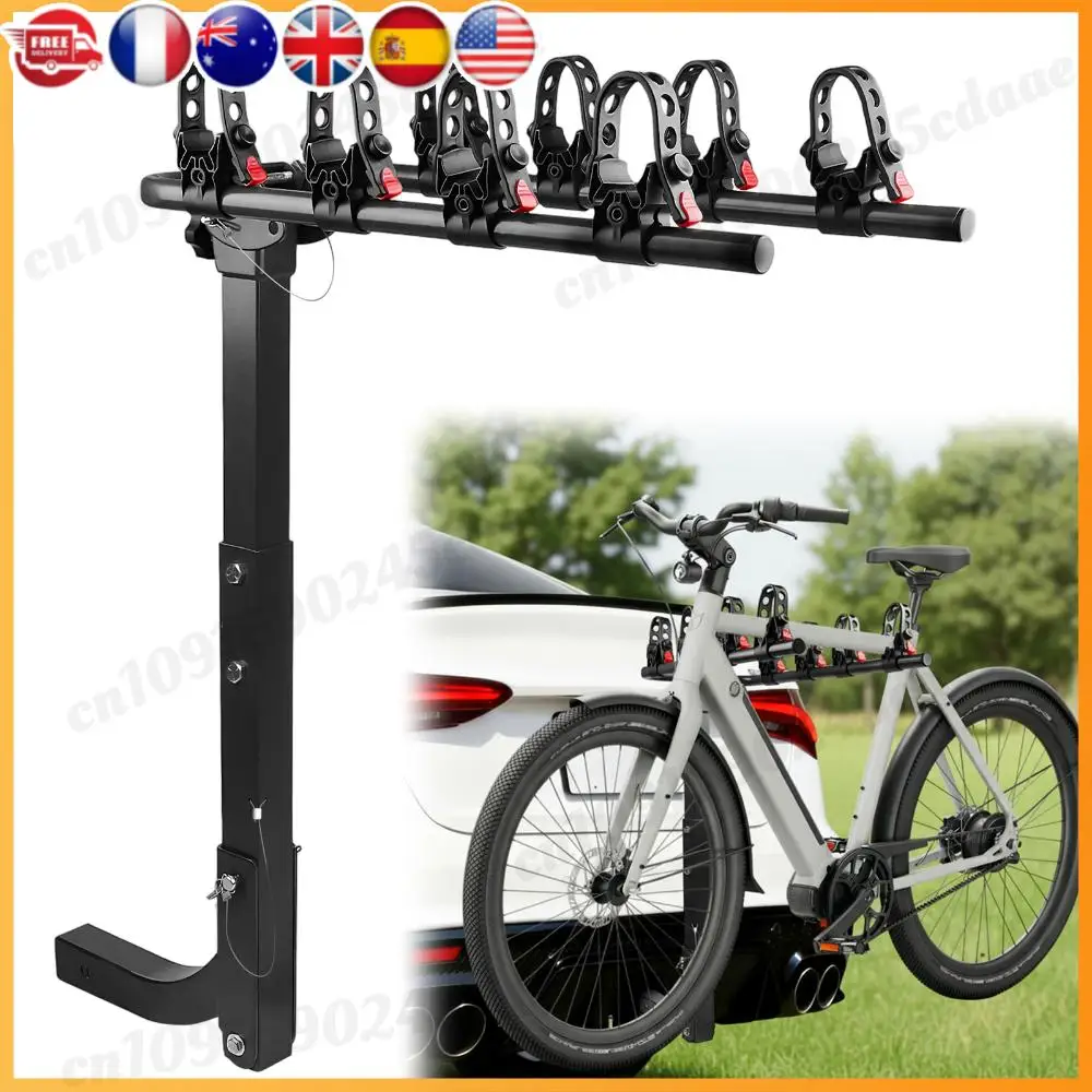 رف حامل الدراجة قابل للطي بأربعة دراجات للسيارات والشاحنات وسيارات الدفع الرباعي الصغيرة #1