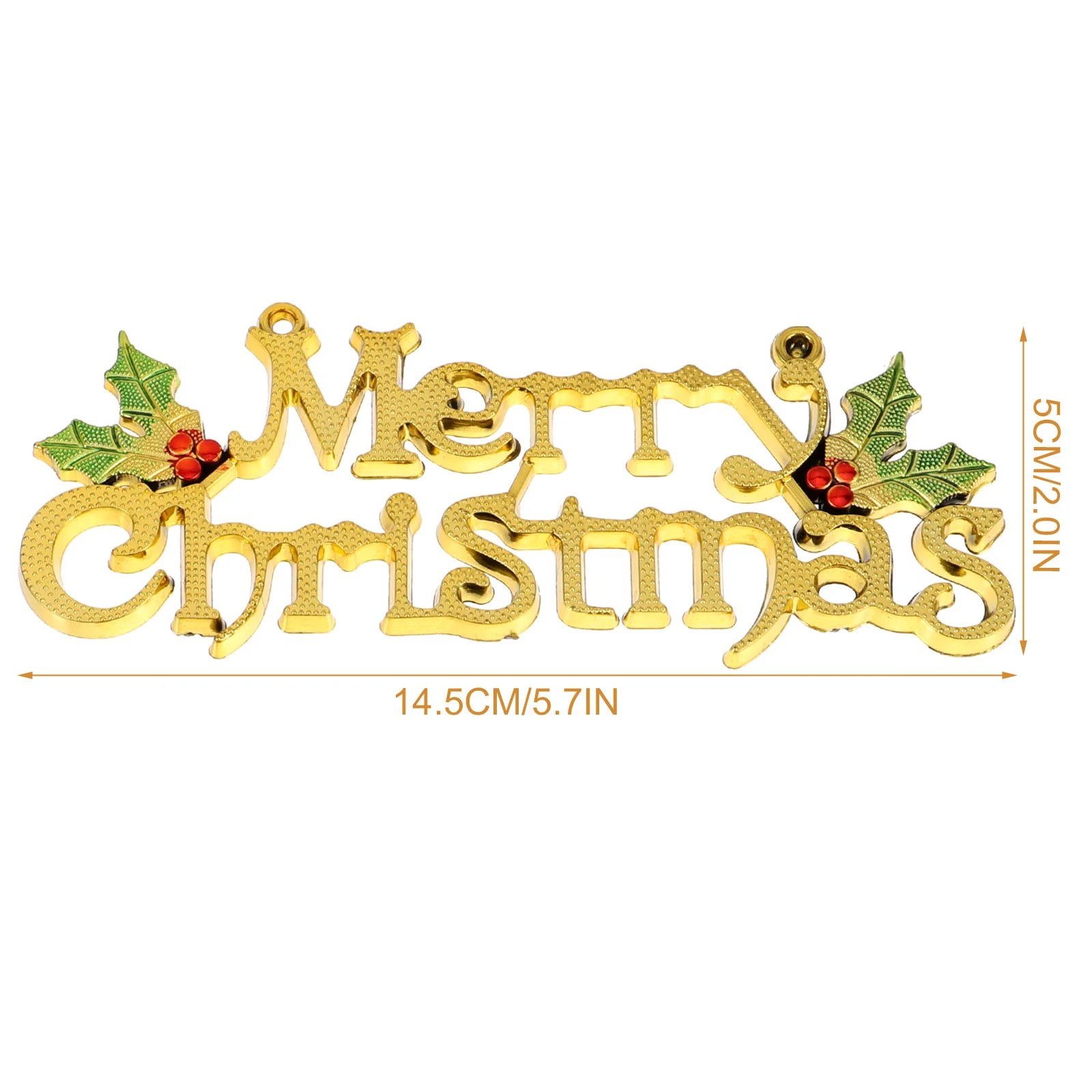 12 Pcs House Number Christmas Letter Door Retro Decor Plastic Merry Xmas Pendant