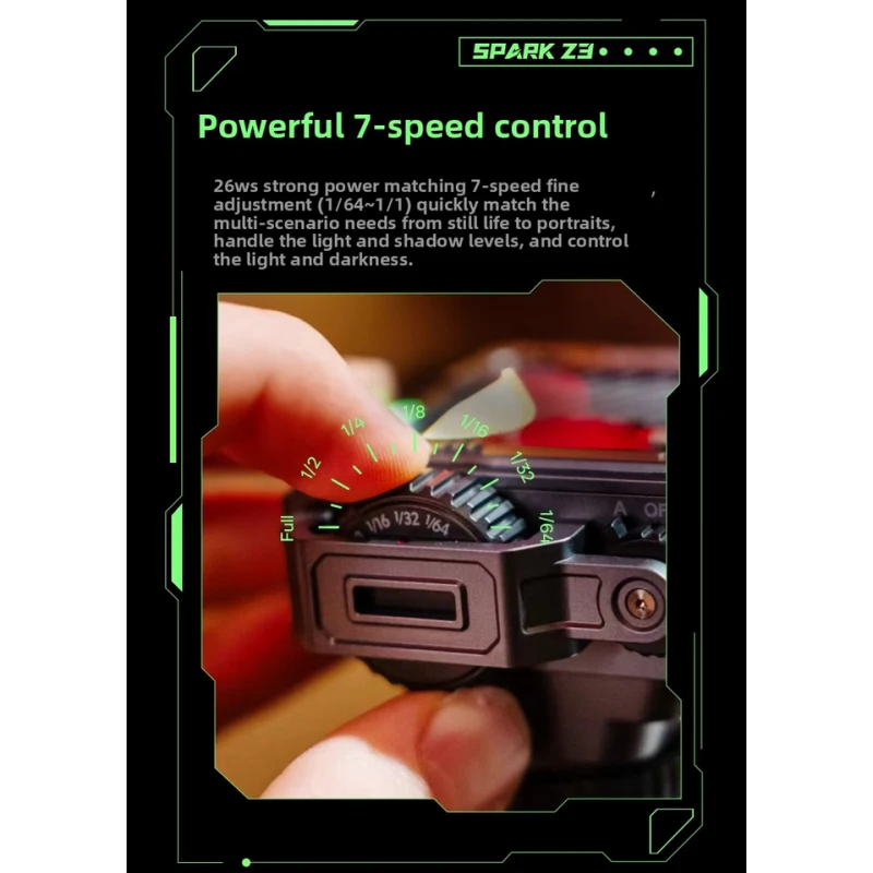 VILTROX Spark Z3 Mini Rechargeable Camera Flash Light Speed Control Camera Speedlite for Sony Canon Nikon Fujifilm DSLR Camera