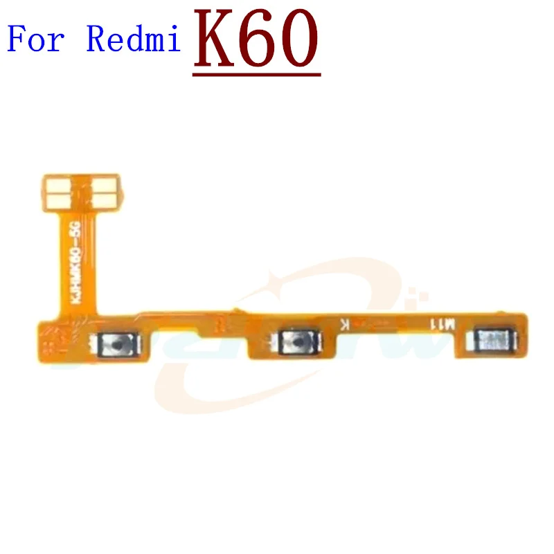 Power On Off Flex Cable For Xiaomi Redmi K20 K30 K40 K50 Gaming K60 Pro Ultra Volume Key Side Button Mute Switch Spare Parts