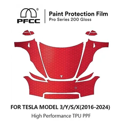 PFCC pellicola protettiva per vernice auto reggiseno trasparente anteriore antigraffio TPU PPF per Tesla Model 3 Y X S 2016-2023 3 Highland 2024