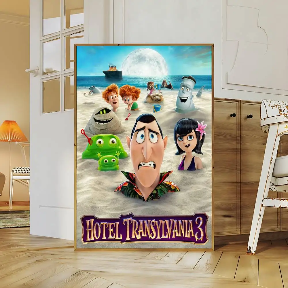 H-Hotel T-Transylvania Movie Classic Vintage Posters Decoracion Painting Wall Art White Kraft Paper Kawaii Room Decor