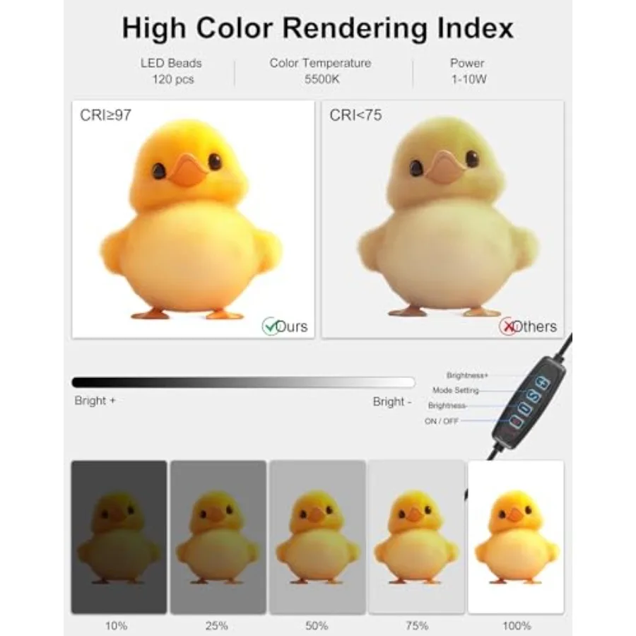 Light Box Photo Box Photography Portable 12x12 Studio Kit with 120 LEDs 6 Backdrops for Jewelry Small Product Photography Dimma