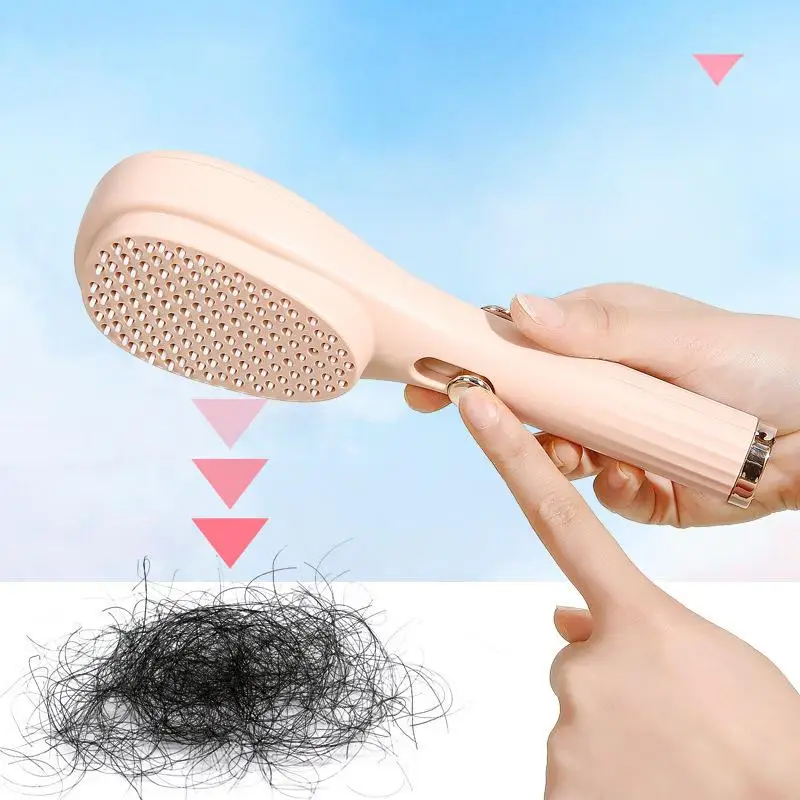 Self-cleaning Hair Brush Massage Brush Portable Telescopic Hair Brush Anti-static Scalp Detangling Comb Hairdressing Accessories