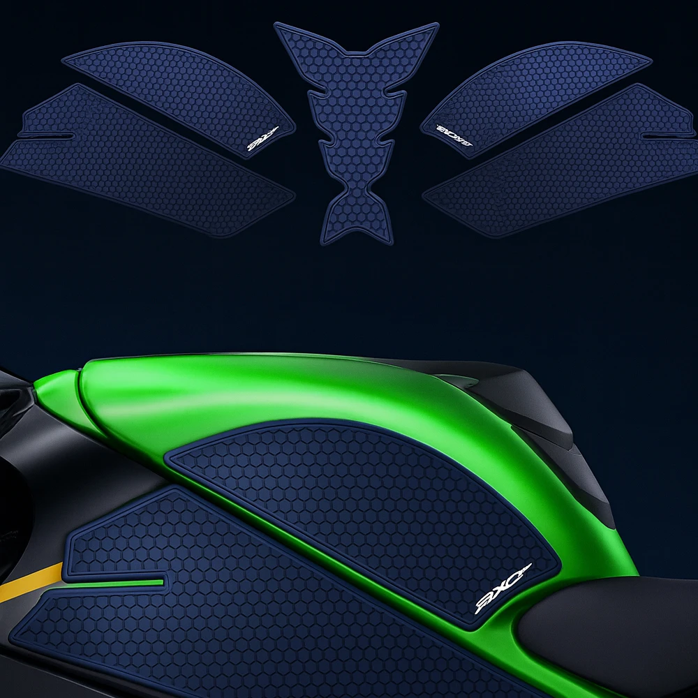 

Для ZX10R ZX10RR Ninja ZX-10R ZX-10RR 2011-2025 Накладка на бак, наколенник, резиновая защита, черный эксклюзивный ZX 10R ZX 10RR