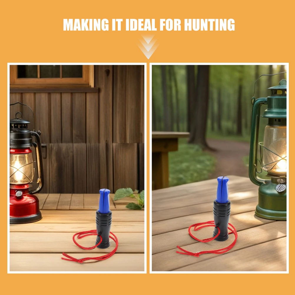 2 قطعة في الهواء الطلق بقاء خفيفة الوزن صافرة الطوارئ للتخييم التنزه الصيد واقعية بطة الدجاج الصوت الرجعية الحبل #4