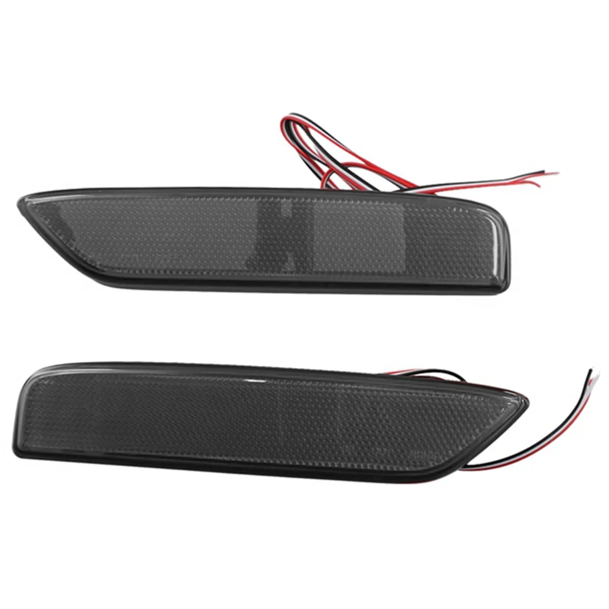 Car LED Rear Bumper Reflector Light Taillight Fog Light Brake Light for Alphard 40 Series 2023+ Black