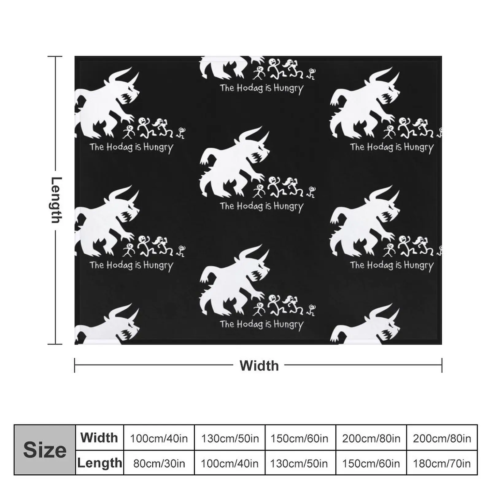 The Hodag is Hungry Throw Blanket Thermal Decorative Throw Blankets